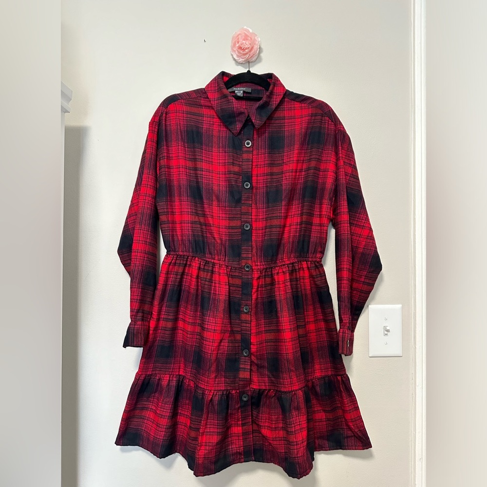 Plaid dress, size 8